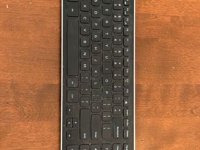 Dell KM714 Wireless Slim Desktop Keyboard – Black/Silver