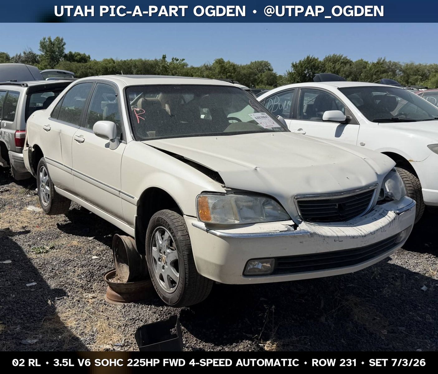2002 Acura RL Parts - UTPAP Ogden