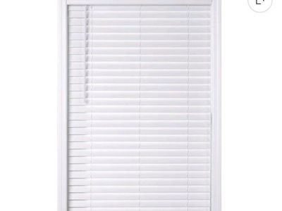 Better Home Garden Faux Wood Blinds
White* Qty-6
34"W x 48"L