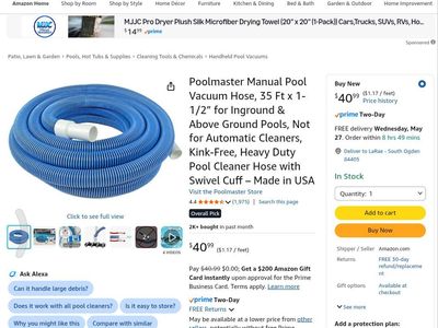 Vacuum Hose 1-1/2in x 35ft
