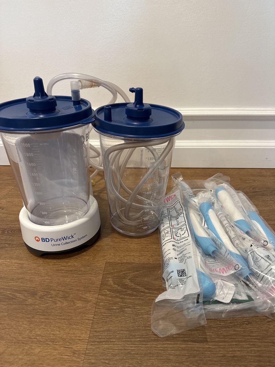 BD PureWick Urine Collection System - Two Canisters & New External Catheters