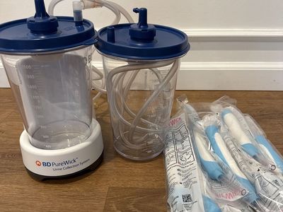 BD PureWick Urine Collection System - Two Canisters & New External Catheters