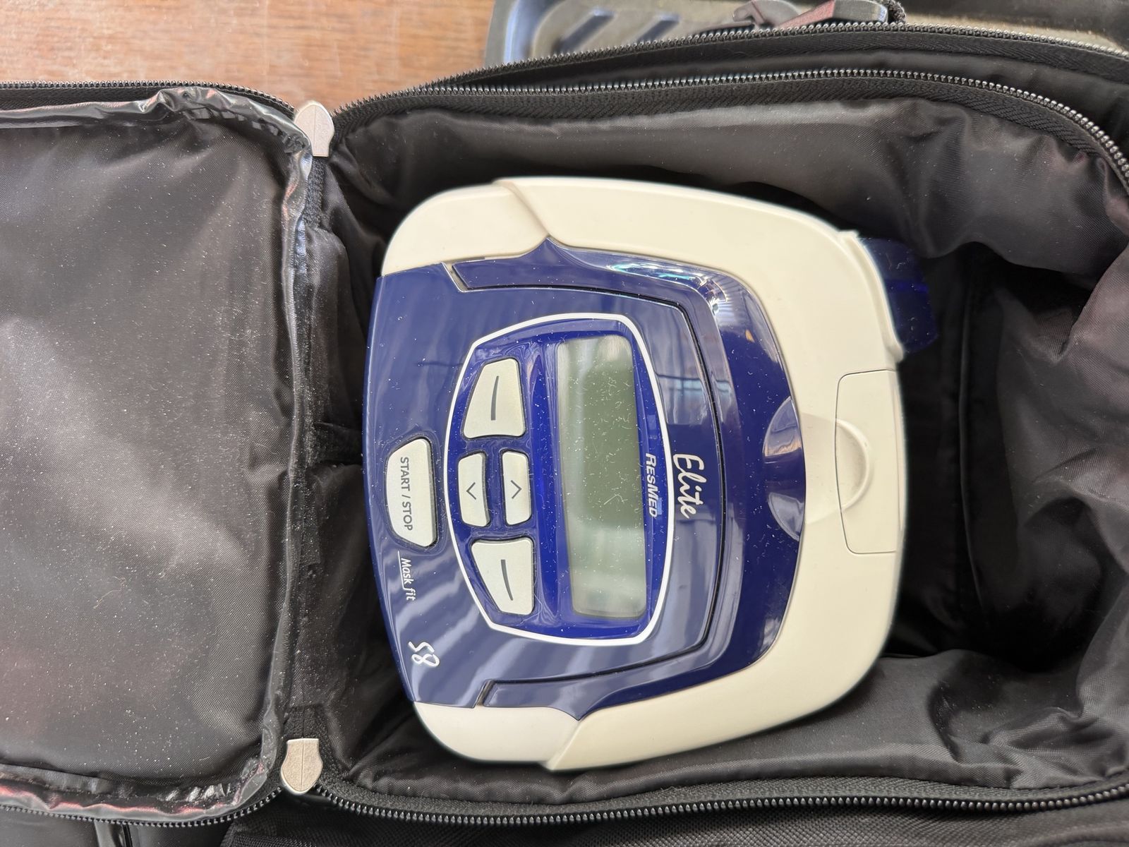 CPAP machine and storage bag