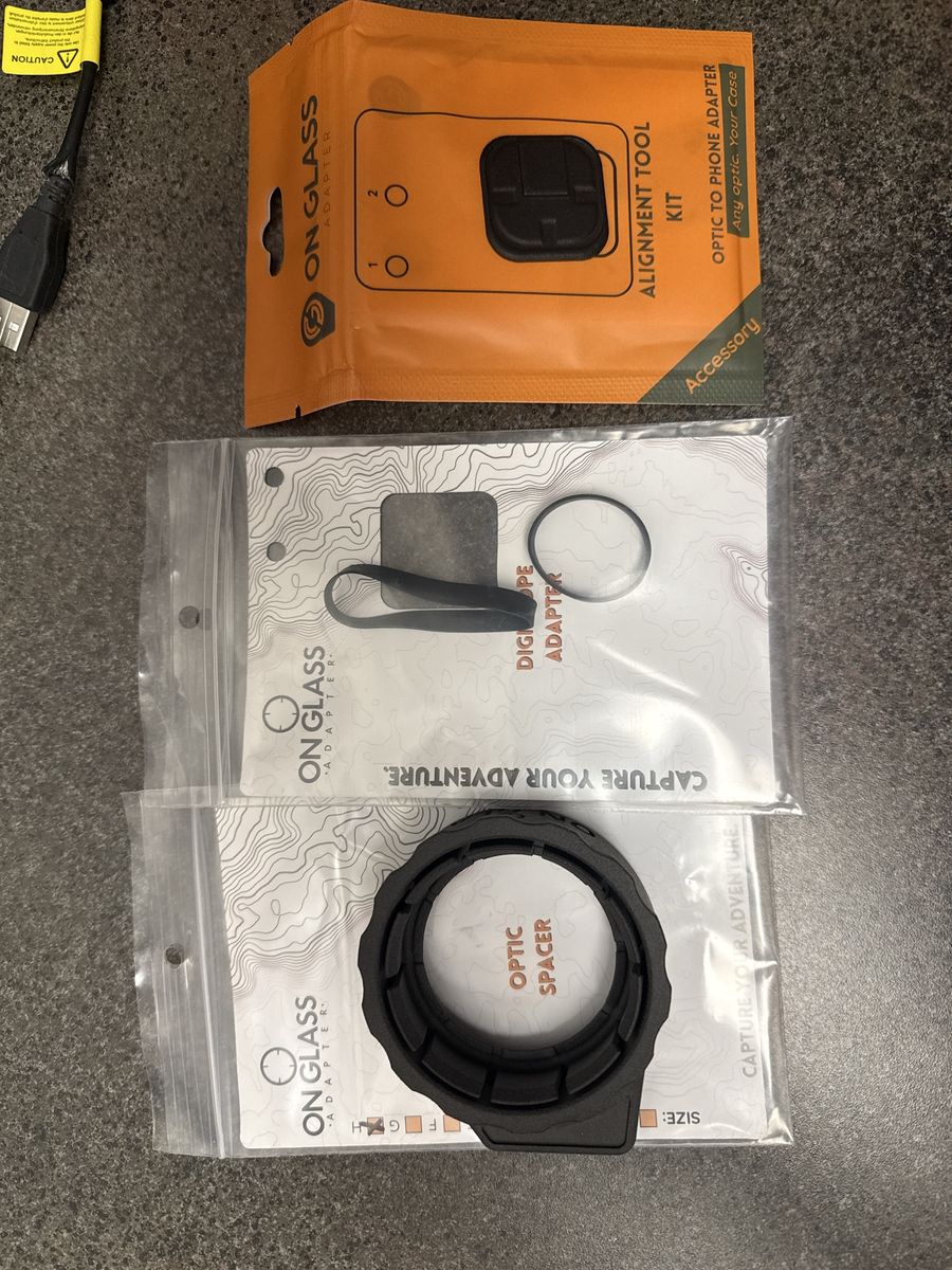 On Glass Optic to Phone Adapter Kit for Spotting Scope with Spacer & Alignment Tool