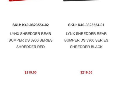Z Bros rear bumper gen4/5 skidoo