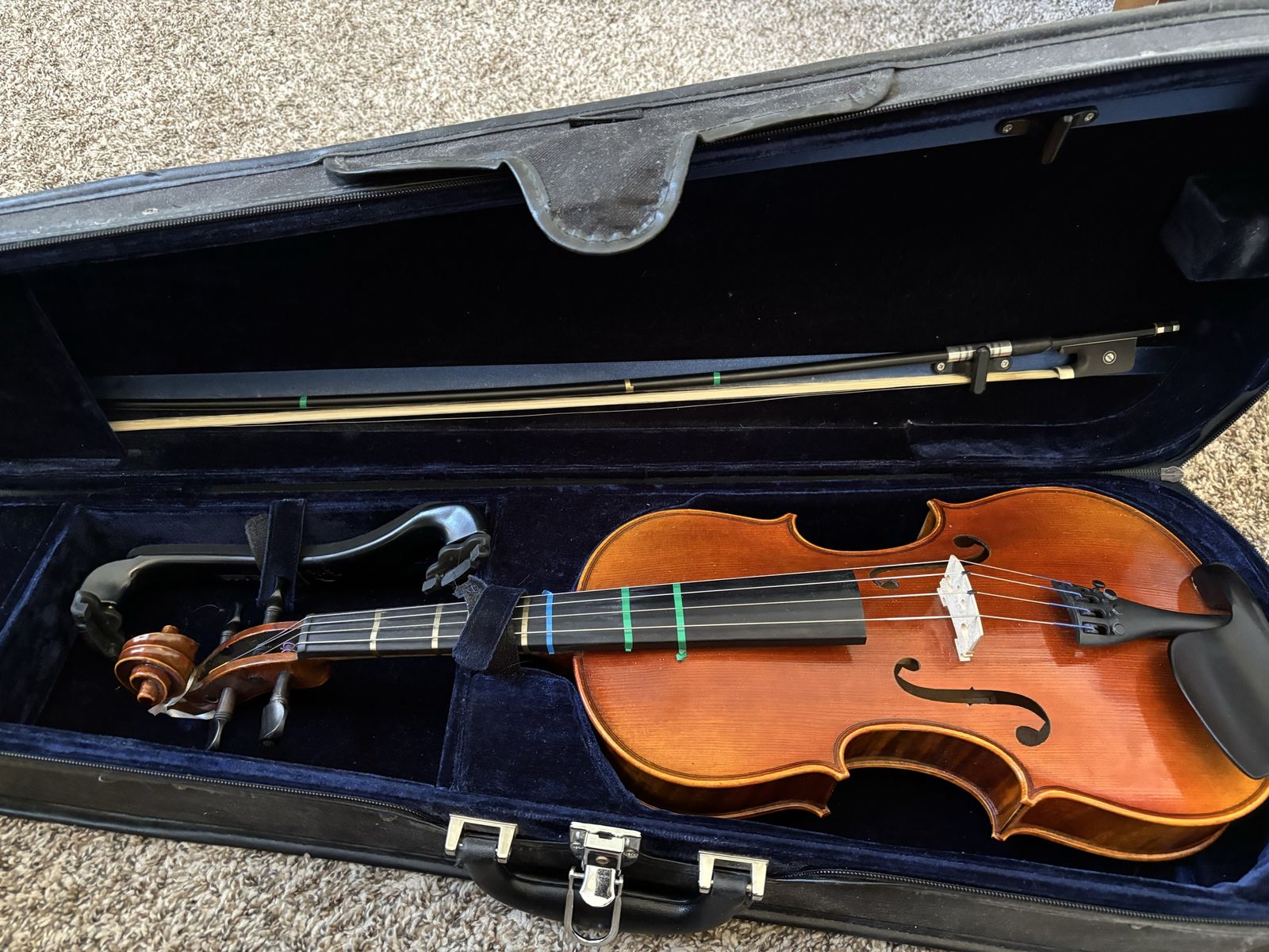 Beginner student Viola 15” Archer Model LH100D with Hard Case and Bow
