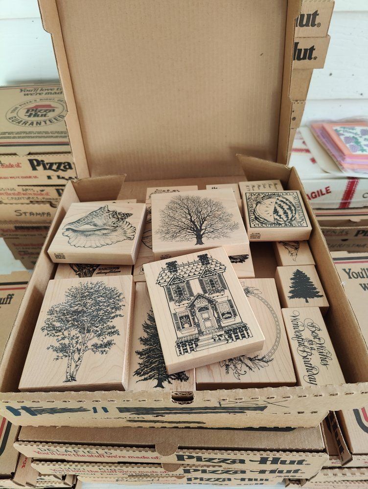 Box #11 of 65, New, old stock rubber stamps, designed mainly for people that like to make their own greeting cards.