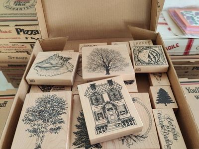 Box #11 of 65, New, old stock rubber stamps, designed mainly for people that like to make their own greeting cards.