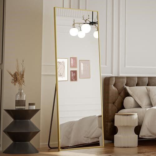 64x21 Floor-length mirror, Gold