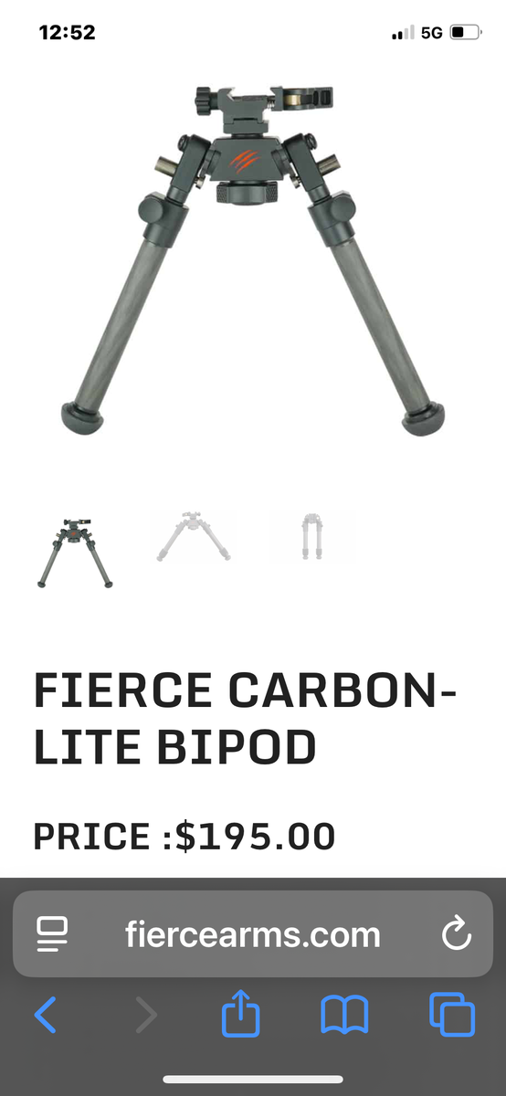 Fierce Carbon bipod