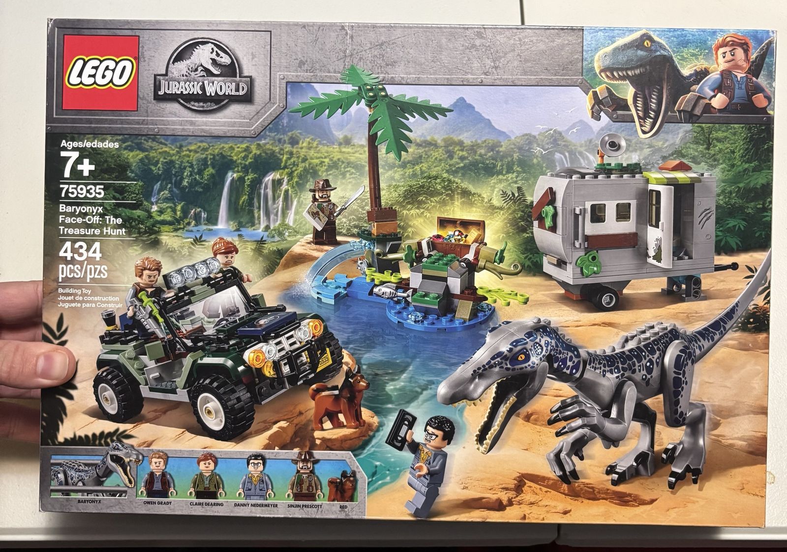 LEGO Jurassic World Baryonyx Face-Off: The Treasure Hunt 75935