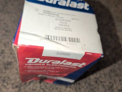 Duralast EGR200 EGR Valve - New in Box, Made in Mexico