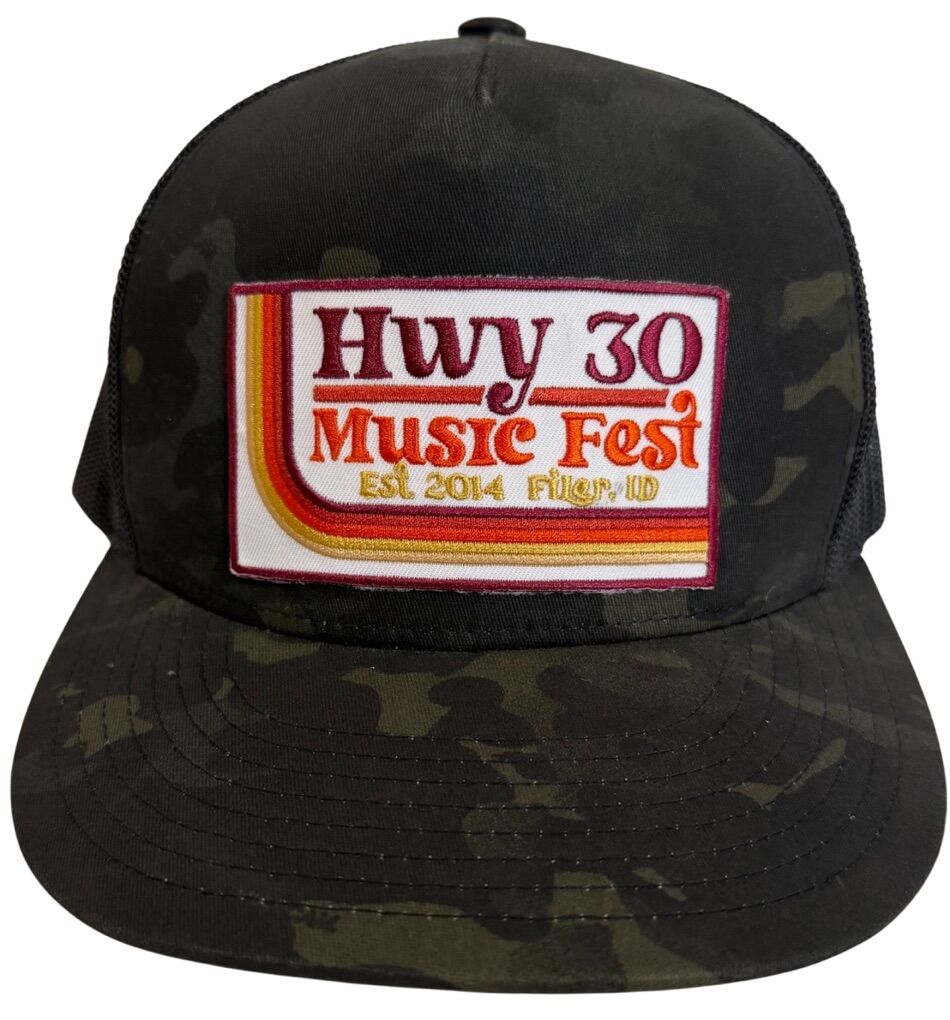 Hwy 30 Music Fest Camo Flat Brim Snapback