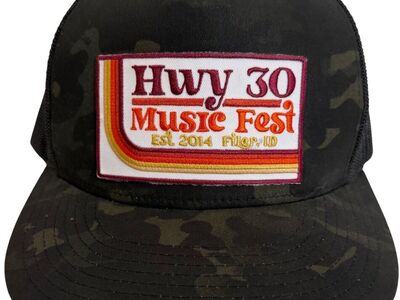 Hwy 30 Music Fest Camo Flat Brim Snapback