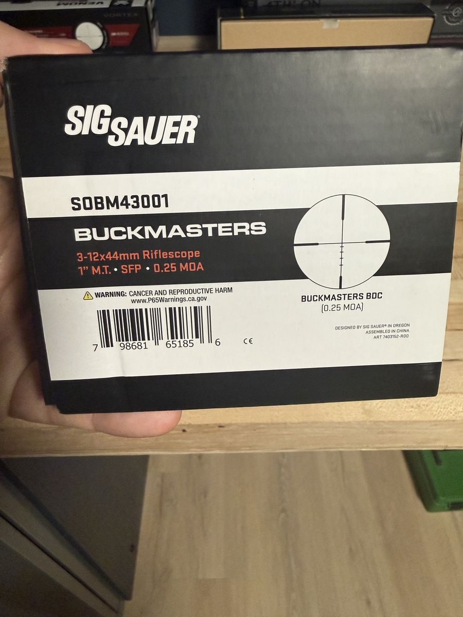Sig Sauer Buckmaster 3-12 scope