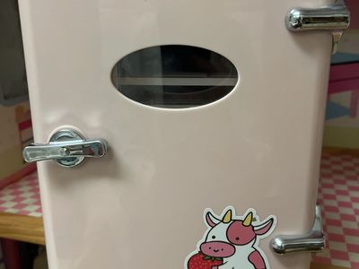 Frigidaire Retro Mini Pink Fridge