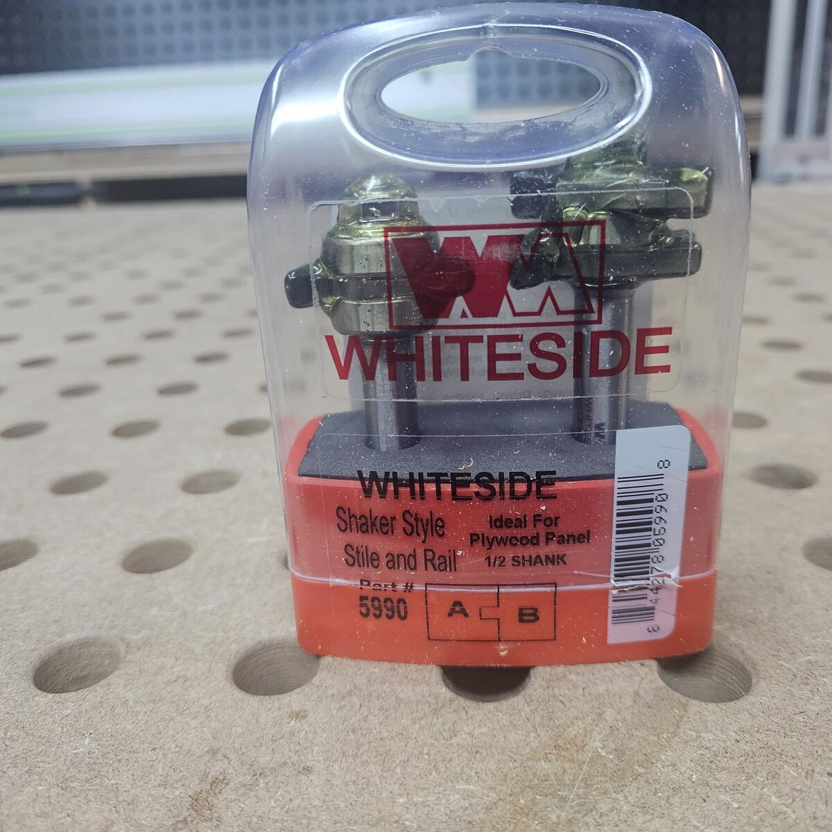 Whiteside Shaker Profile Stile & Rail Router Bit Set part # 5990