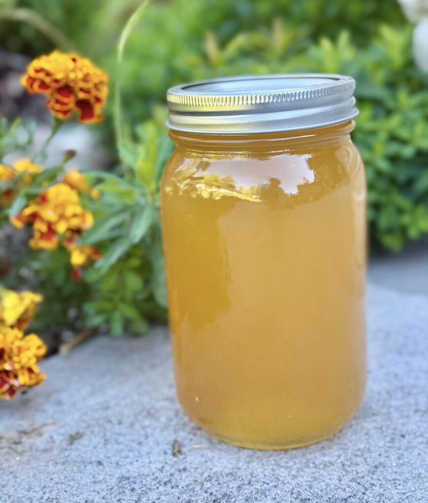 Freshly Poured Unfiltered Raw Honey