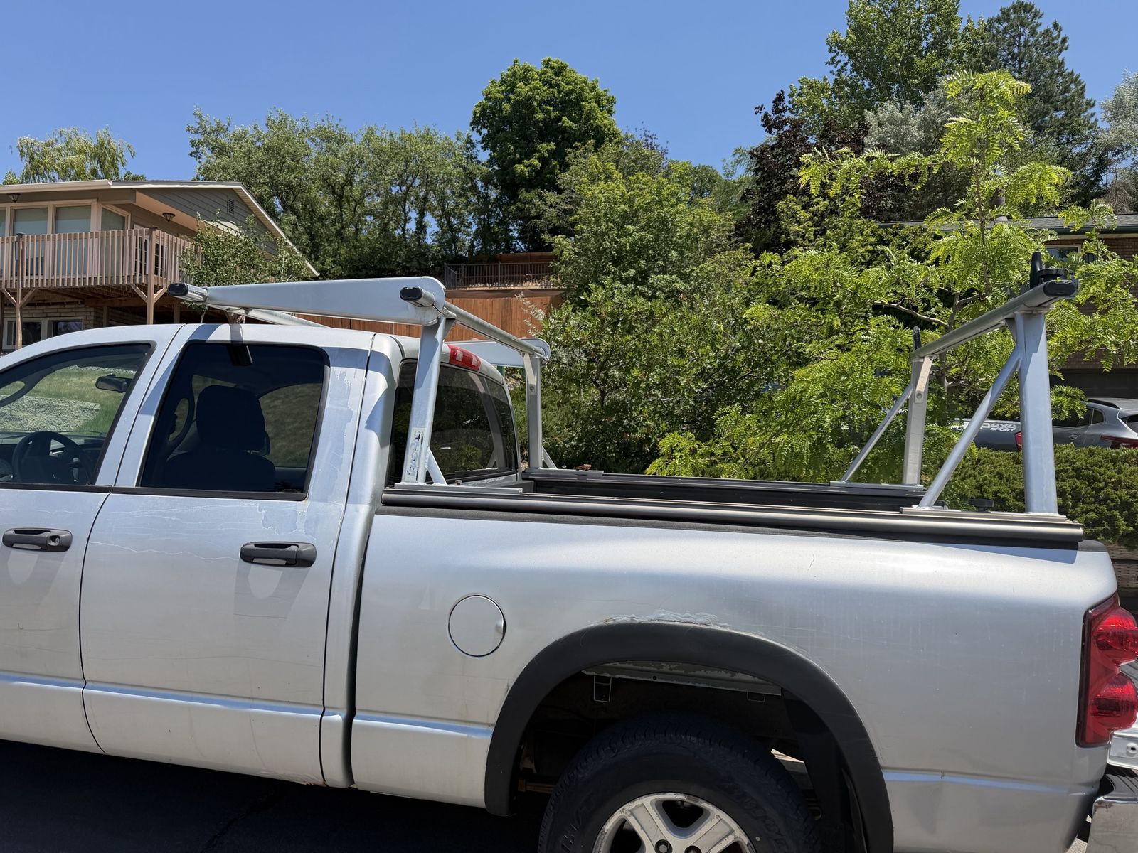 Lumber rack with soft shell