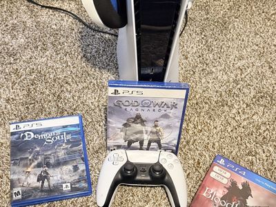 Sony PlayStation 5 PS5 Console Bundle with Controller, Pulse 3D Headset, and 3 Games