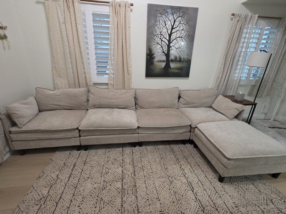 Like-New Modular Sectional with Ottoman – $750 OBO