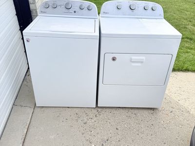 Whirlpool washer and electric dryer set