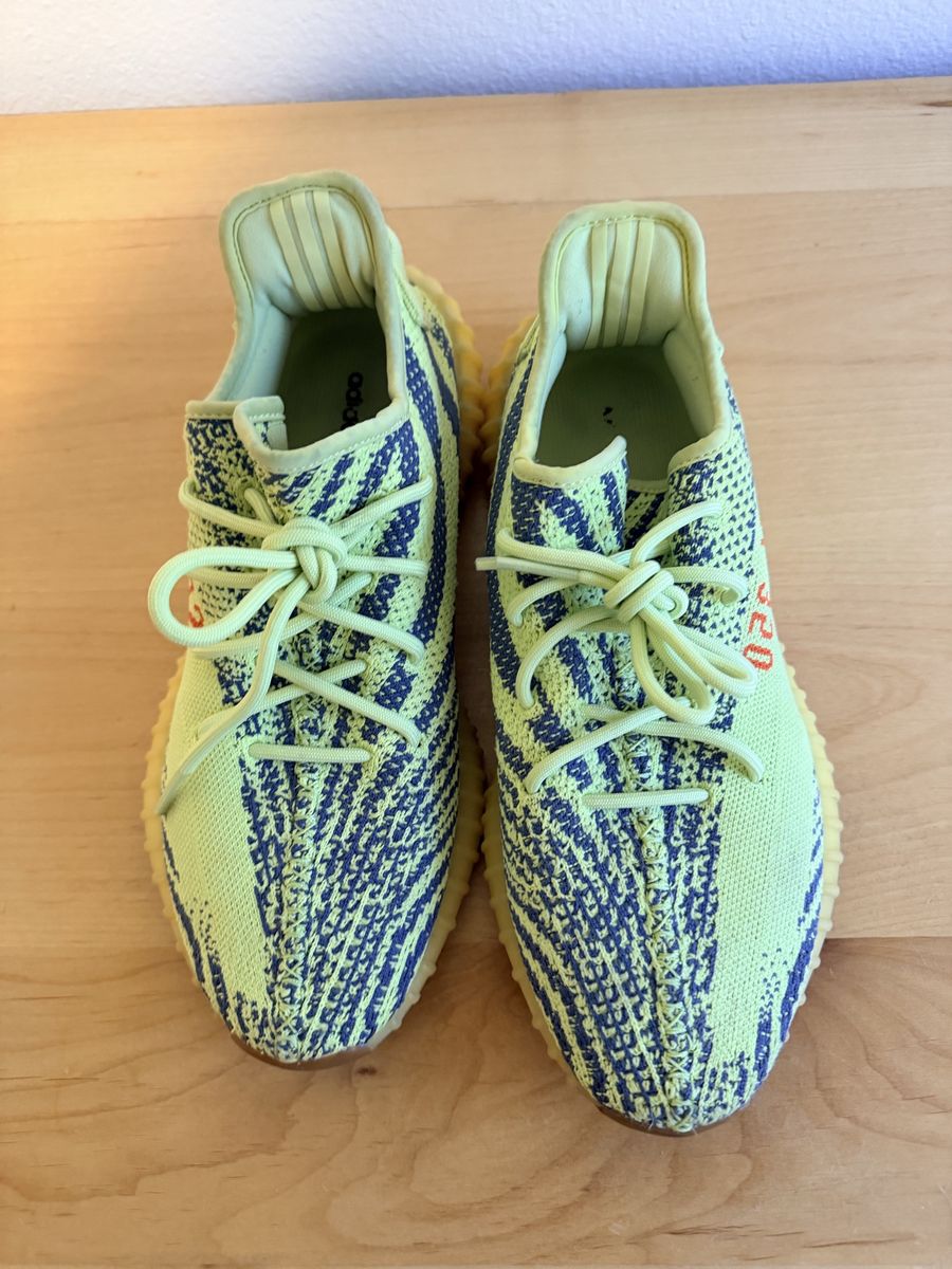 Adidas Yeezy Boost 350 V2 Semi Frozen Yellow Men's Sneakers size 10