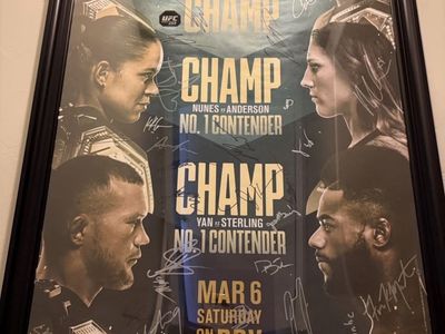 UFC 259 Official Autographed Event Poster - Framed Limited Edition