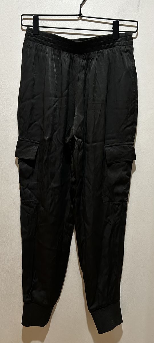 Good American Terry Cargo Joggers Green Pants