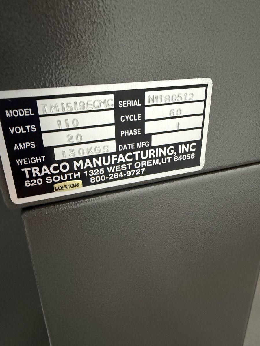 Traco L bar sealer and shrink tunnel