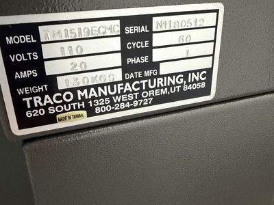 Traco L bar sealer and shrink tunnel