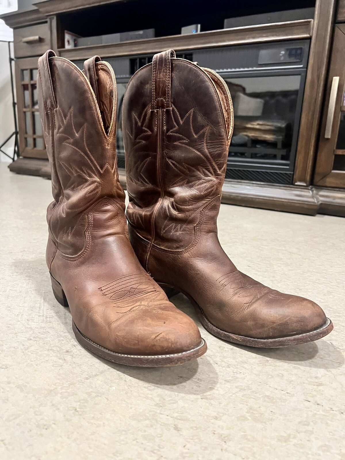 Custom Western Cowboy Boots - Size 9D