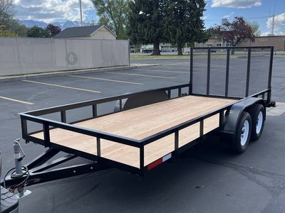 16x7 tandem axle utility trailer