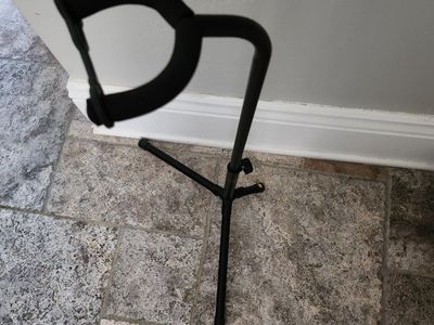 Black A-Frame Universal Guitar Stand - Acoustic Electric Bass - Portable & Adjustable