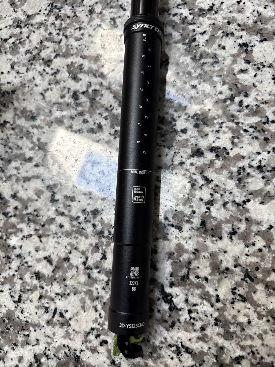 Syncros Dropper Post 1.5 160mm Drop 31.6mm Diameter Brand New Take-Off