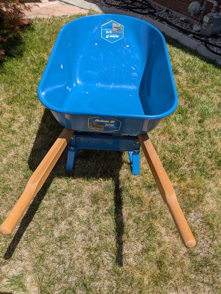 6 cu ft Jackson heavy duty wheelbarrow