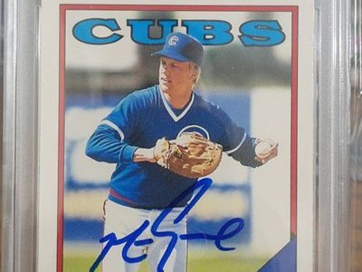 1988 Topps Mark Grace Autographed Card