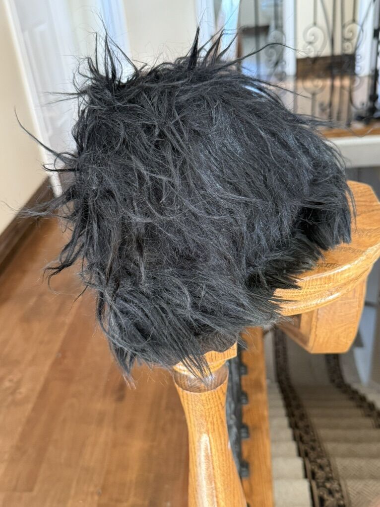 Elvis Or Shaggy Black Wig Adult Sized New!