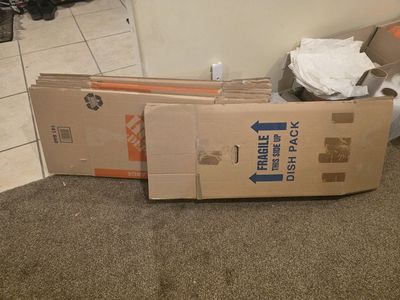 Used Moving boxes and packing supplies