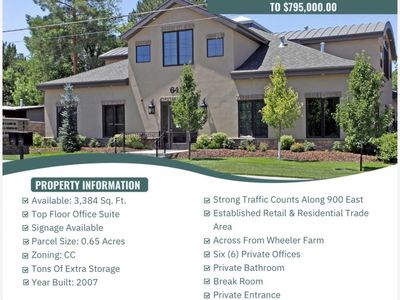PRICE REDUCTION!! OFFICE SPACE FOR LEASE OR FOR SALE