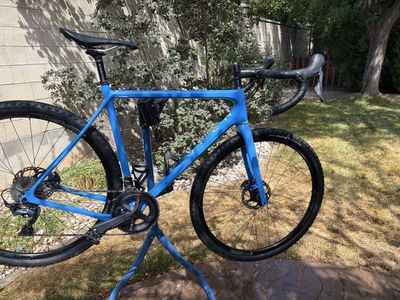 Open Blue Carbon Gravel Bike Shimano Ultegra Disc Brakes