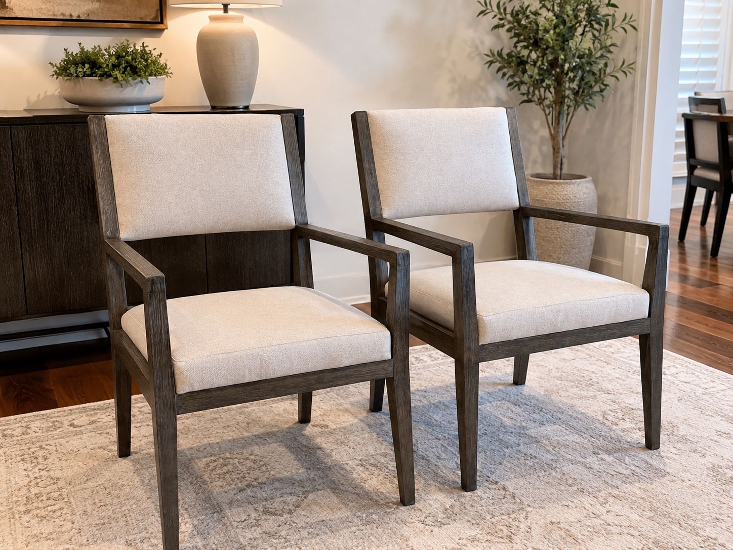 Bernhardt Upholstered Armchairs — Brand New