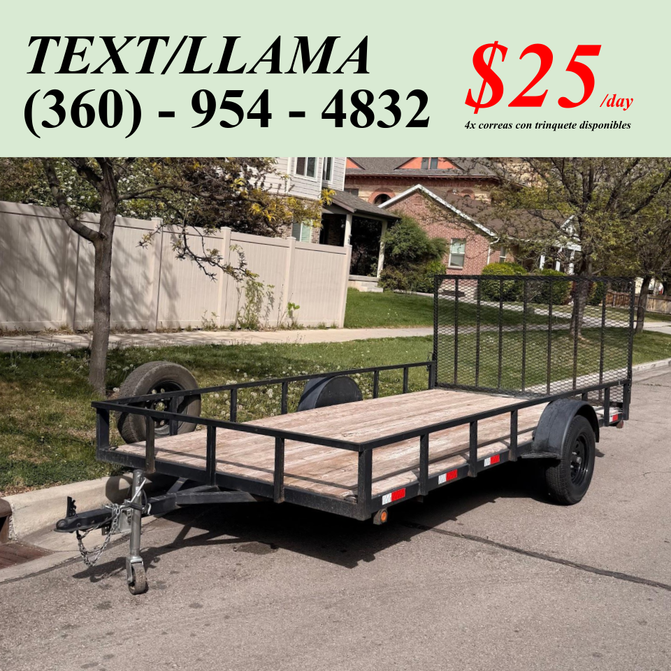 7x14 Alquiler de Remolque (Traila) Utilitario