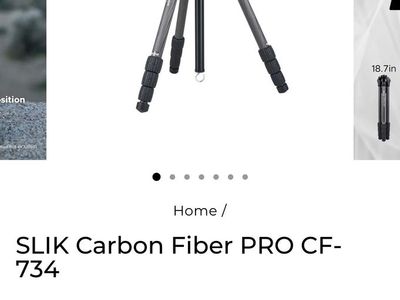 Slik carbon fiber tripod and pan head