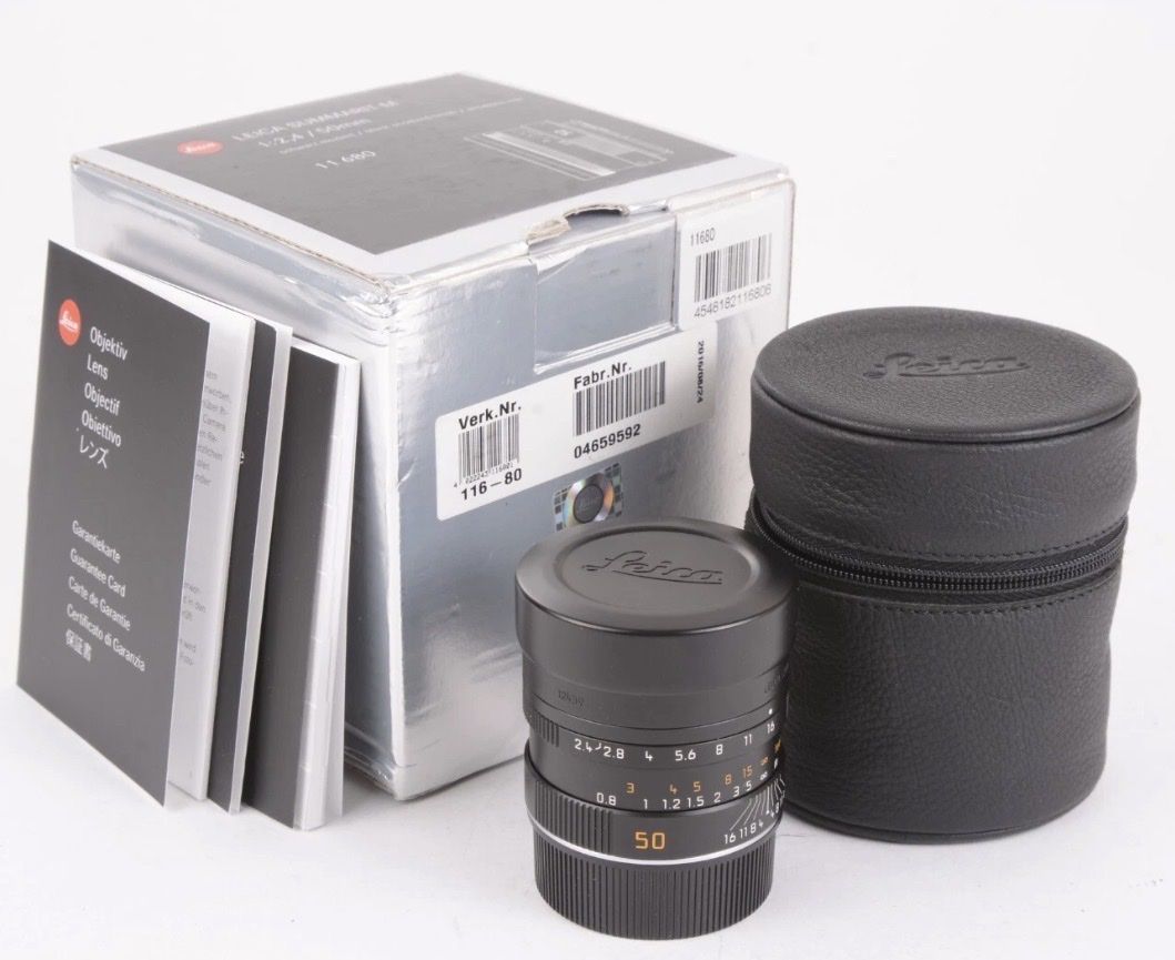 Leica Summarit-M 50mm f/2.4 Lens Excellent Cond.