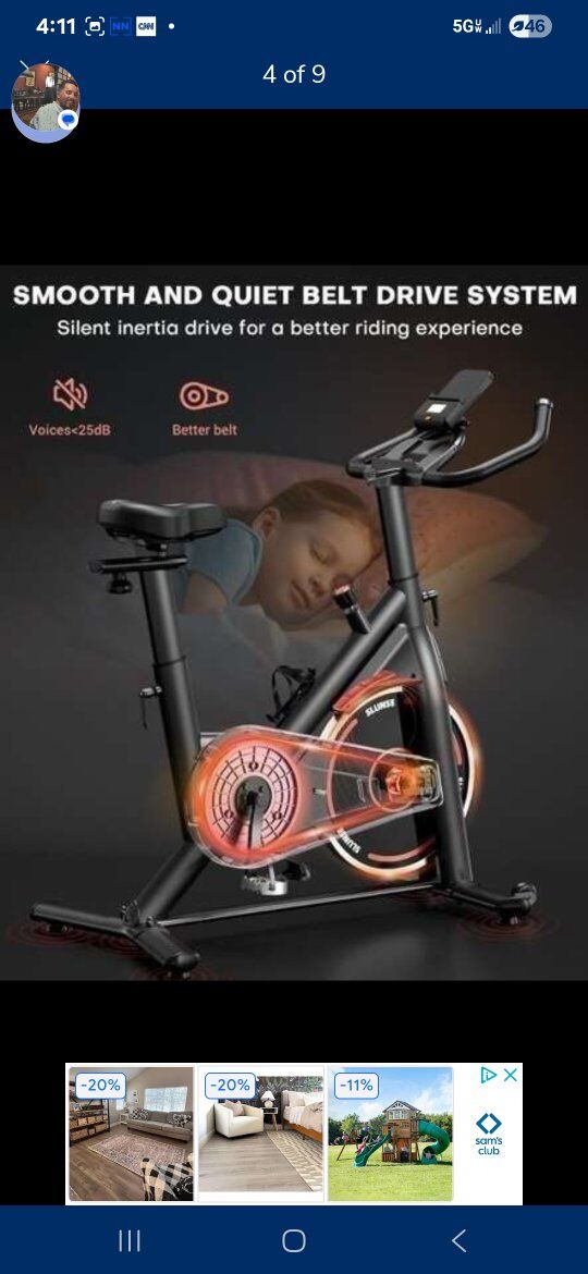 New sunset stationary Exercise bike