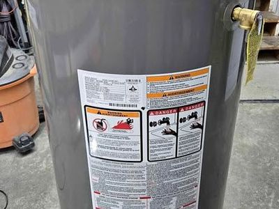 Rheem 50-gallon gas water heater, brand new