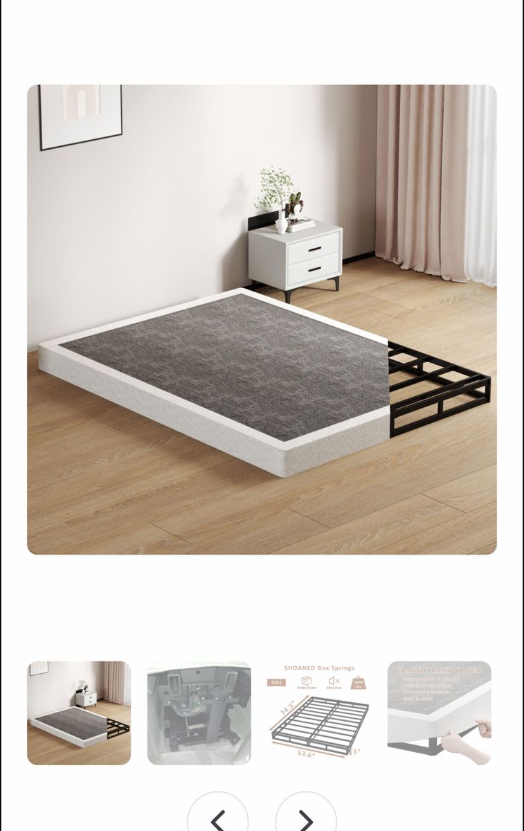 SHOANED full size metal box spring