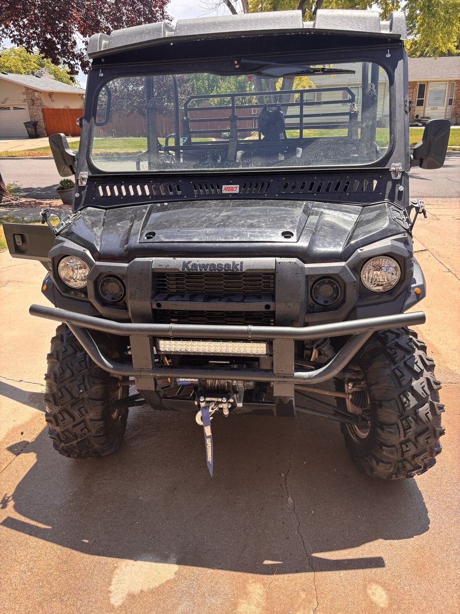 2019 Kawasaki Mule Pro FXT and 7X12 utility trailer