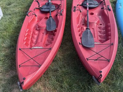 Kayaks, Paddle Boards, and Coolers